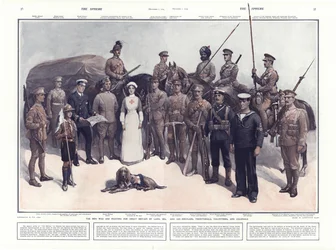 Membres des forces armées combattant pour la Grande-Bretagne, Première Guerre mondiale